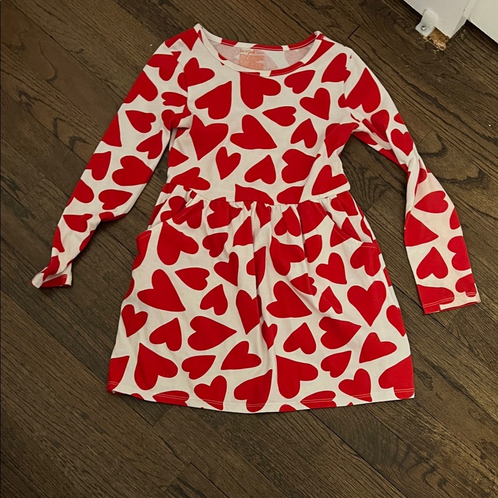 Cat & Jack Red Heart Kids Dress